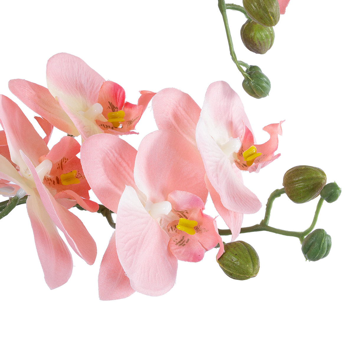 GloboStar® Artificial Garden SALMON PINK ORCHID 21129 Διακοσμητικό Φυτό Φούξια Ορχιδέα Υ43cm - ledmania.gr