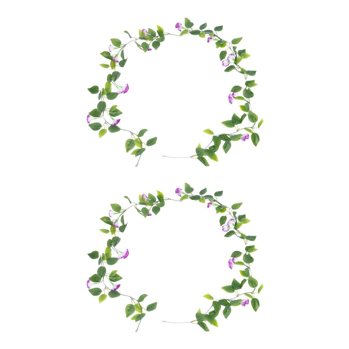 GloboStar® Artificial Garden MORNING GLORY GARLAND 21152 Τεχνητή Διακοσμητική Γιρλάντα Ορτανσίας 230cm Σετ 2 τεμαχίων - ledmania.gr