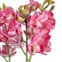 GloboStar® Artificial Garden PINK CHERRY CYMBIDIUM 21402 Διακοσμητικό Φυτό Φούξια Κυμβίδιο Υ60cm - ledmania.gr