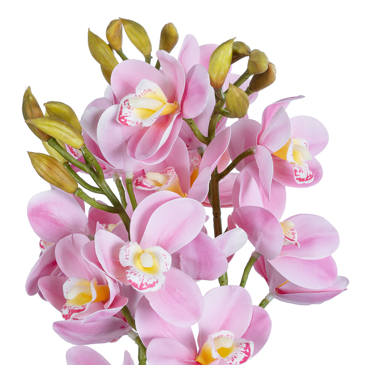 GloboStar® Artificial Garden PALE PINK CHERRY CYMBIDIUM 21403 Διακοσμητικό Φυτό Ροζ Κυμβίδιο Υ60cm - ledmania.gr