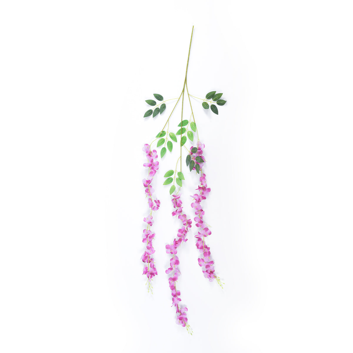 GloboStar® Artificial Garden PURPLE WISTERIA FLOWER BRANCH 21510 Σετ 12 Τεχνητά Διακοσμητικά κλαδιά Βιστέριας Μωβ Φ45 x Υ120cm - ledmania.gr