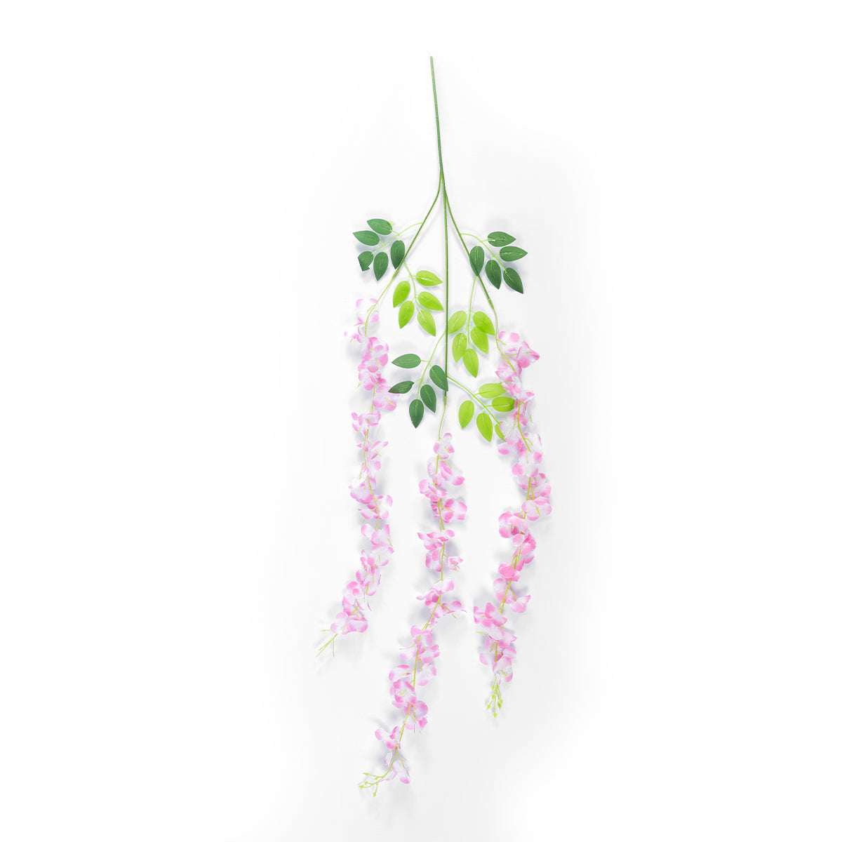 GloboStar® Artificial Garden PALE PINK WISTERIA FLOWER BRANCH 21511 Σετ 12 Τεχνητά Διακοσμητικά κλαδιά Βιστέριας Απαλό Ροζ Φ45 x Υ120cm - ledmania.gr