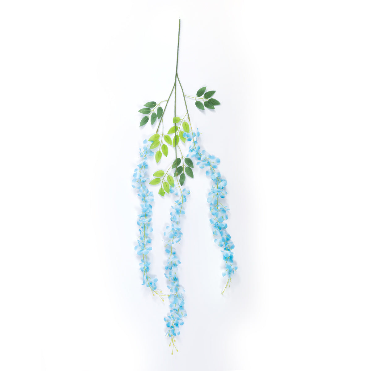 GloboStar® Artificial Garden BLUE WISTERIA FLOWER BRANCH 21515 Σετ 12 Τεχνητά Διακοσμητικά κλαδιά Βιστέριας Μπλέ Φ45 x Υ120cm - ledmania.gr