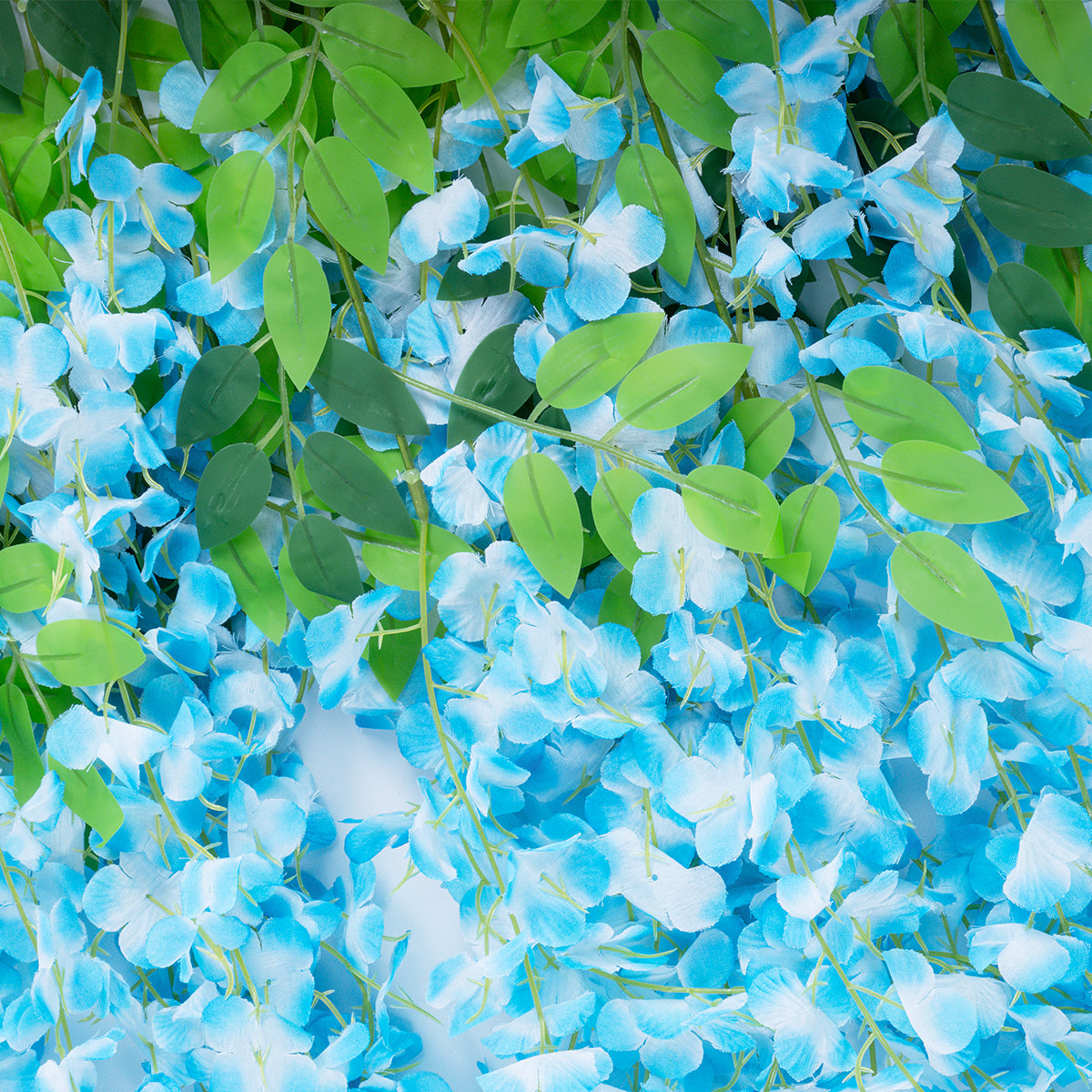 GloboStar® Artificial Garden BLUE WISTERIA FLOWER BRANCH 21515 Σετ 12 Τεχνητά Διακοσμητικά κλαδιά Βιστέριας Μπλέ Φ45 x Υ120cm - ledmania.gr