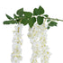 GloboStar® Artificial Garden WHITE WISTERIA FLOWER BRANCH 21516 Τεχνητό Διακοσμητικό κλαδί Βιστέρια Λευκό Φ45 x Υ164cm - ledmania.gr
