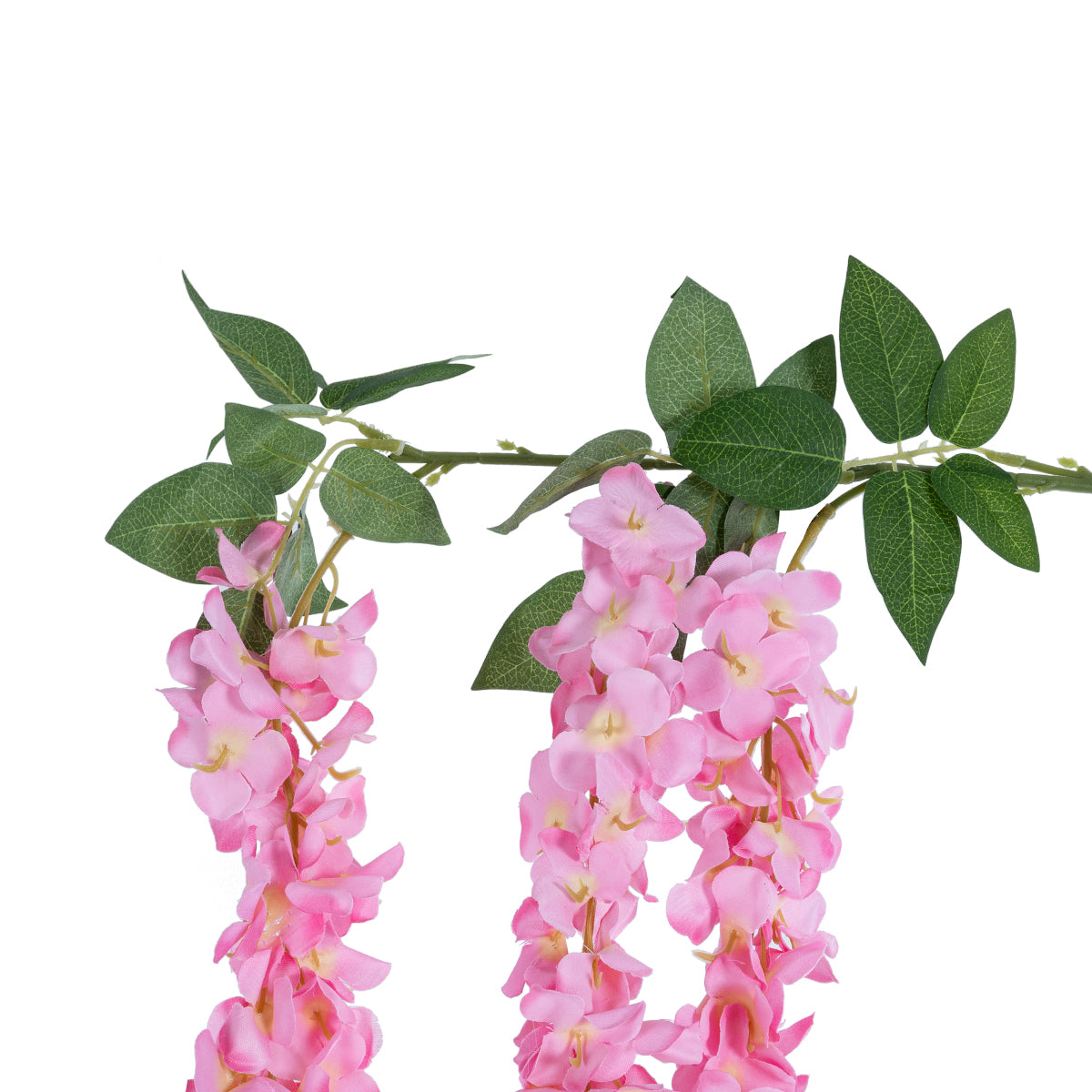 GloboStar® Artificial Garden PINK WISTERIA FLOWER BRANCH 21518 Τεχνητό Διακοσμητικό κλαδί Βιστέρια Ροζ Φ45 x Υ164cm - ledmania.gr