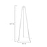 GloboStar® TRIPOD 203-0259 Μοντέρνο Επιδαπέδιο Φωτιστικό Μονόφωτο 1 x E27 IP20 Λευκό Ξύλο - Μ38 x Π38 x Υ120cm - ledmania.gr