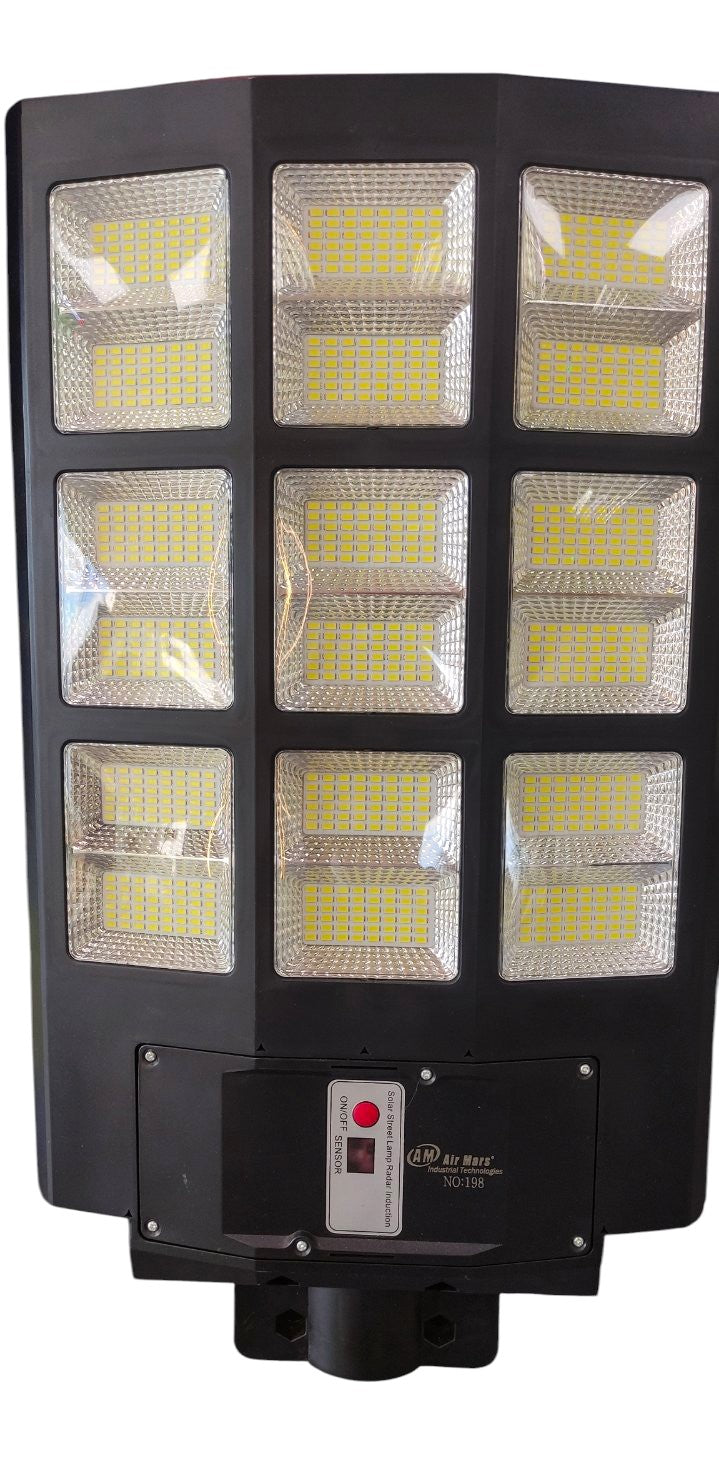300w Ηλιακό Φωτιστικό Δρόμου-Κήπου Led-864smd-με Τηλεχειριστήριο Ψυχρο Λευκο-1τεμ.