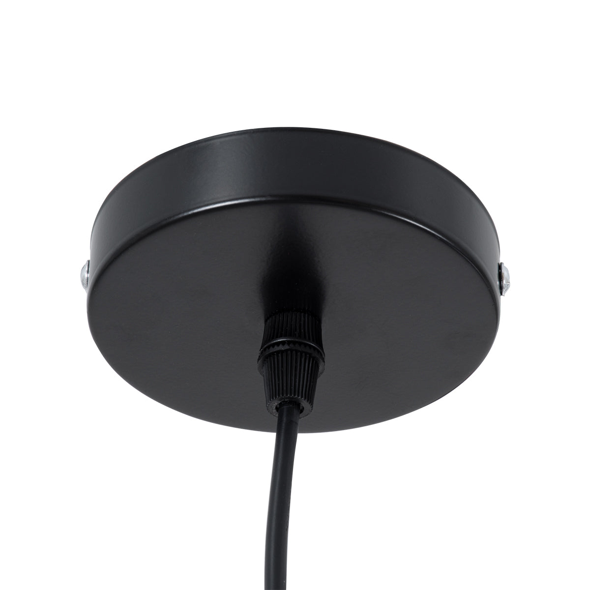 GloboStar® CALYPSO 01334-C Μοντέρνο Κρεμαστό Φωτιστικό Οροφής Μονόφωτο 1 x E27 Μαύρο - Χρυσό Μεταλλικό με Ξύλινη Βάση Καμπάνα Φ25 x Υ40cm - ledmania.gr