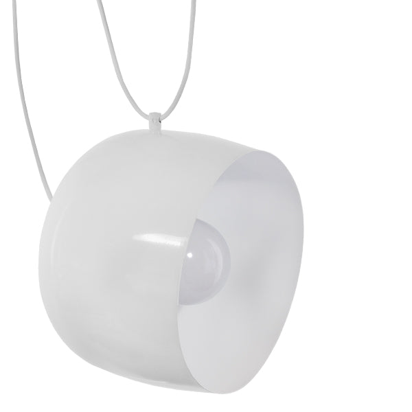 GloboStar® JASPER 01376 SET 3 Μοντέρνα Κρεμαστά Φωτιστικά Οροφής Τρίφωτο 3 x E27 Λευκά Μεταλλικά Καμπάνα Φ25 x Υ22cm - ledmania.gr