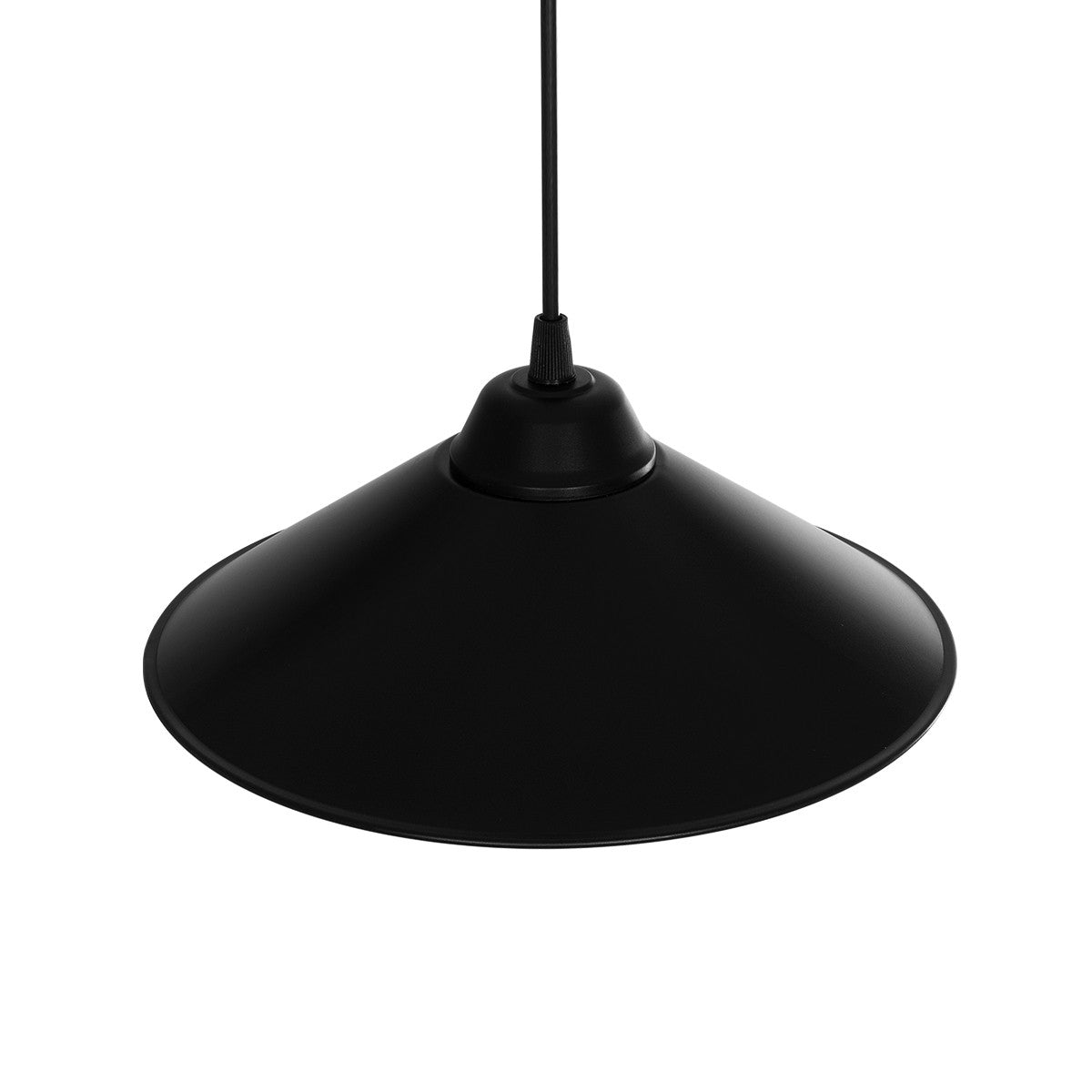 GLOBOSTAR® FONTE 203-0080 Μοντέρνο Κρεμαστό Φωτιστικό Οροφής με Ντουί 1 x E27 AC 220-240V IP20 - Μαύρο - Μ30 x Π30 x Υ15cm - ledmania.gr