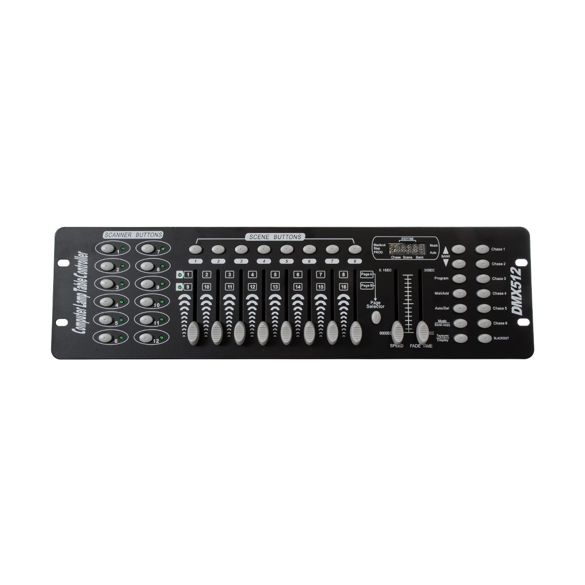 GLOBOSTAR® DMXCONSOLE 73493 DMX Master Κονσόλα Φωτισμού με 192 Κανάλια AC 220-240V IP20 - DMX512 - Μ48 x Π13.5 x Υ7cm - 2 Χρόνια Εγγύηση - ledmania.gr