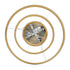 GloboStar® DIAMOND TRIO 61137-DECO Κρεμαστό Φωτιστικό Δαχτυλίδι-Κύκλος LED CCT 100W 12123lm 360° AC 220-240V - Εναλλαγή Φωτισμού μέσω Τηλεχειριστηρίου All In One Ψυχρό 6000k+Φυσικό 4500k+Θερμό 2700k Dimmable Φ25+40+60cm - Χρυσό Βούρτσας - 3 Years Warranty - ledmania.gr