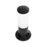 GloboStar® GARDENIO 203-0249 Μοντέρνο Επιδαπέδιο Φωτιστικό Κολωνάκι Κήπου Μονόφωτο 1 x E27 IP44 Μαύρο Πλαστικό - Μ15 x Π15 x Υ31cm - ledmania.gr
