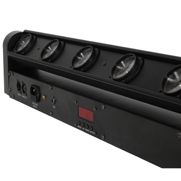 GLOBOSTAR® BAR 51132 Stage Κινούμενη Ρομποτική Κεφαλή Super Beam LED 160W 8° AC 220-240V IP20 8 x 20W CREE Chip Πολύχρωμο RGBW Dimmable DMX512 Protocol 9/38 Channels - Μ110 x Π13.2 x Υ15.5cm - 2 Χρόνια Εγγύηση - ledmania.gr
