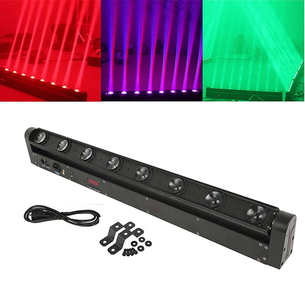 GLOBOSTAR® BAR 51132 Stage Κινούμενη Ρομποτική Κεφαλή Super Beam LED 160W 8° AC 220-240V IP20 8 x 20W CREE Chip Πολύχρωμο RGBW Dimmable DMX512 Protocol 9/38 Channels - Μ110 x Π13.2 x Υ15.5cm - 2 Χρόνια Εγγύηση - ledmania.gr
