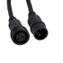 GloboStar® 51171 Καλώδιο 3PIN DMX512 1 Μέτρο από Female XLR σε Male XLR Τερματισμένο Αδιάβροχο IP65 Μ100cm - Μαύρο