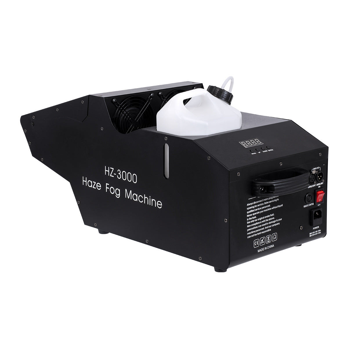 GLOBOSTAR® HAZER 51173 Stage Μηχανή Ομίχλης & Νέφωσης Καπνού 3000W AC 220-240V IP20 DMX512 Protocol & RF Ασύρματο Χειριστήριο - Μ66 x Π28.5 x Υ36cm - 1 Χρόνο Εγγύηση - ledmania.gr