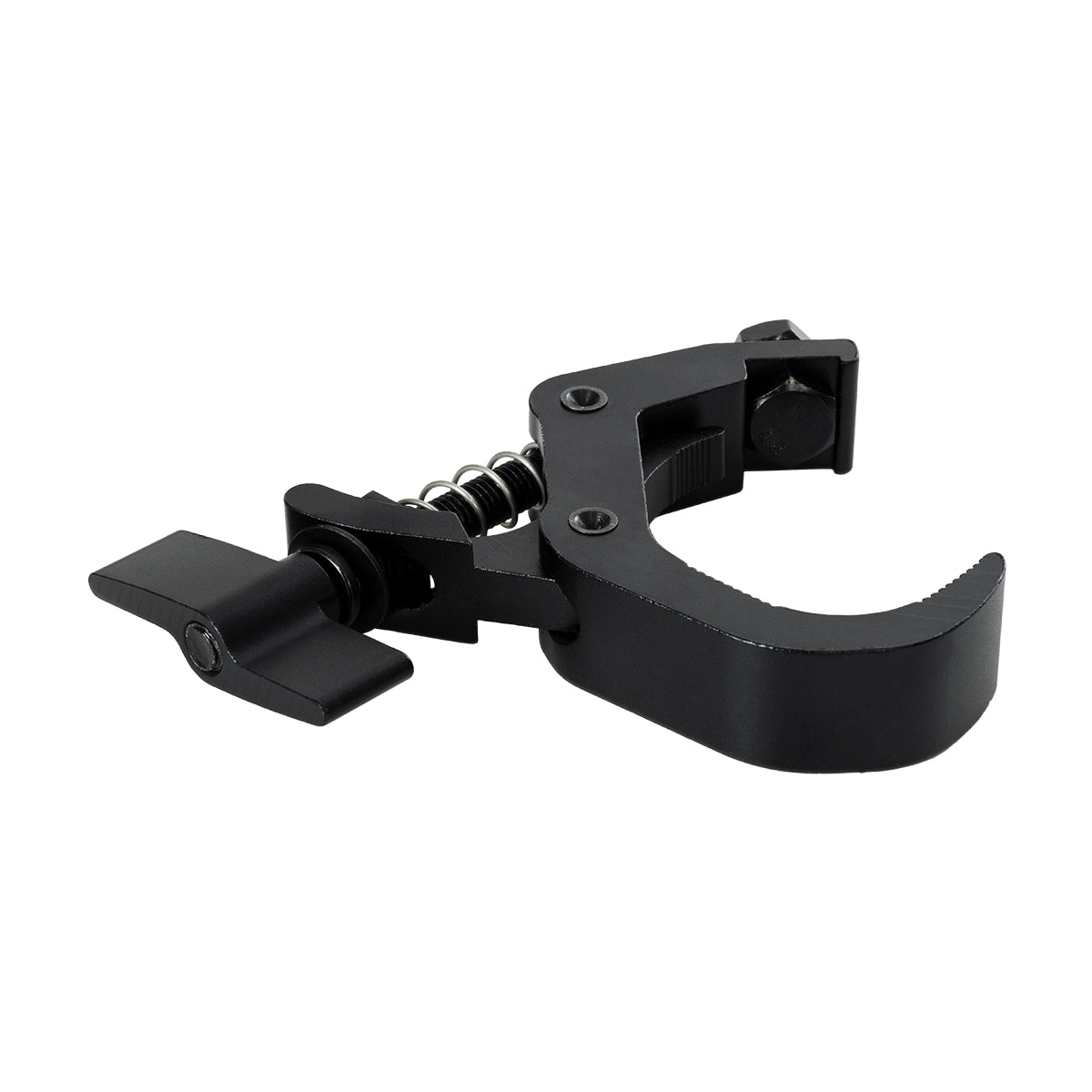 GLOBOSTAR® CLAMPS 51180 Stage Hook Γάντζος Αλουμινίου Ύψηλης Αντοχής για Κρέμαση, Στήριξη & Τοποθέτηση Προϊόντων Stage σε Τράσες Αδιάβροχο IP65 - Μαύρο Ματ - Μ16 x Π12 x Υ2.5cm - ledmania.gr