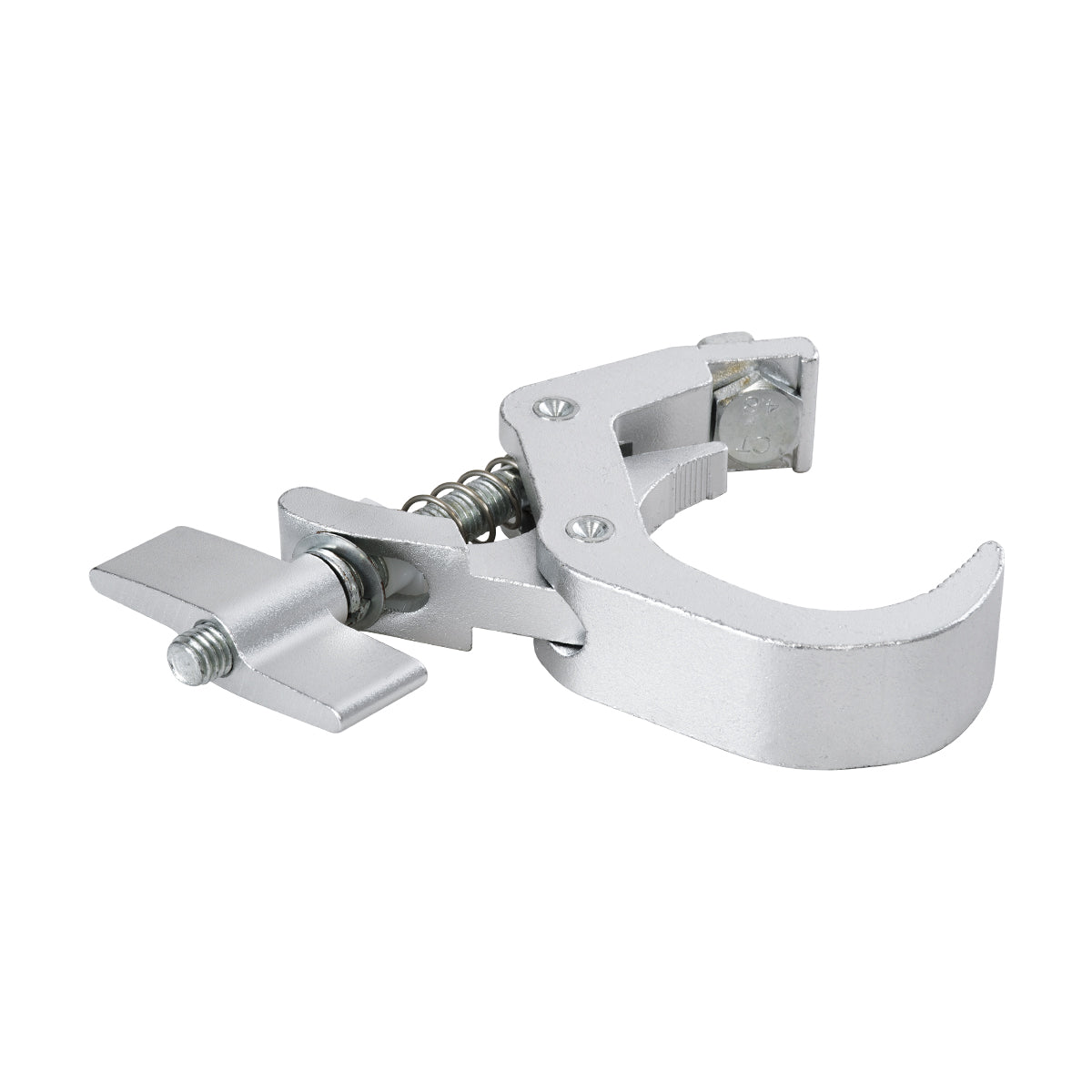 GLOBOSTAR® CLAMPS 51184 Stage Hook Γάντζος Αλουμινίου Ύψηλης Αντοχής για Κρέμαση, Στήριξη & Τοποθέτηση Προϊόντων Stage σε Τράσες Αδιάβροχο IP65 - Νίκελ Βούρτσας - Μ16 x Π12 x Υ2.5cm - ledmania.gr