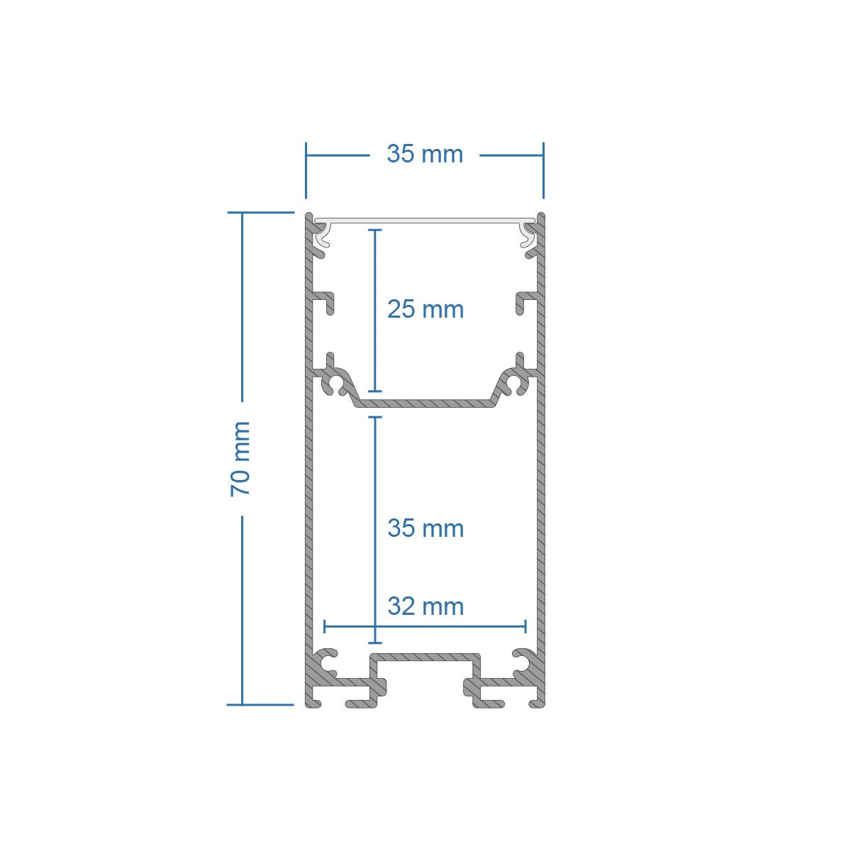 GLOBOSTAR® ALP-LINEAR LUMILINE 61764-3M Επιφανειακό / Κρεμαστό / Επιτοίχιο Προφίλ Αλουμινίου με Λευκό Γαλακτερό Πατητό Κάλυμμα για Ταινίες LED IP20 - Μαύρο Ματ - Μ300 x Π3.5 x Υ7cm - ledmania.gr