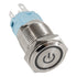 GLOBOSTAR® BUTTON 70780 Φωτιζόμενος Χωνευτός Διακόπτης On/Off LED DC 12V 1 x 3A 690W Max Αδιάβροχο IP65 Ψυχρό Λευκό 6000K - Μ1.8 x Π1.8 x Υ2cm - ledmania.gr