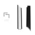 GLOBOSTAR® ALP-CORNER-SIDE90 RECESSA 61789 Χωνευτό Προφίλ Αλουμινίου Γωνία με Λευκό Γαλακτερό Πατητό Κάλυμμα για Ταινίες LED IP20 - Μαύρο Ματ - Μ30 x Π3.5 x Υ4cm - ledmania.gr