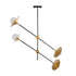 GloboStar® JOLIET 999-0044 Μοντέρνο Φωτιστικό Οροφής Πλέγμα Πολύφωτο 4 x G9 IP20 Μαύρο & Χρυσό Μέταλλο - Μ93 x Π20 x Υ106cm - ledmania.gr