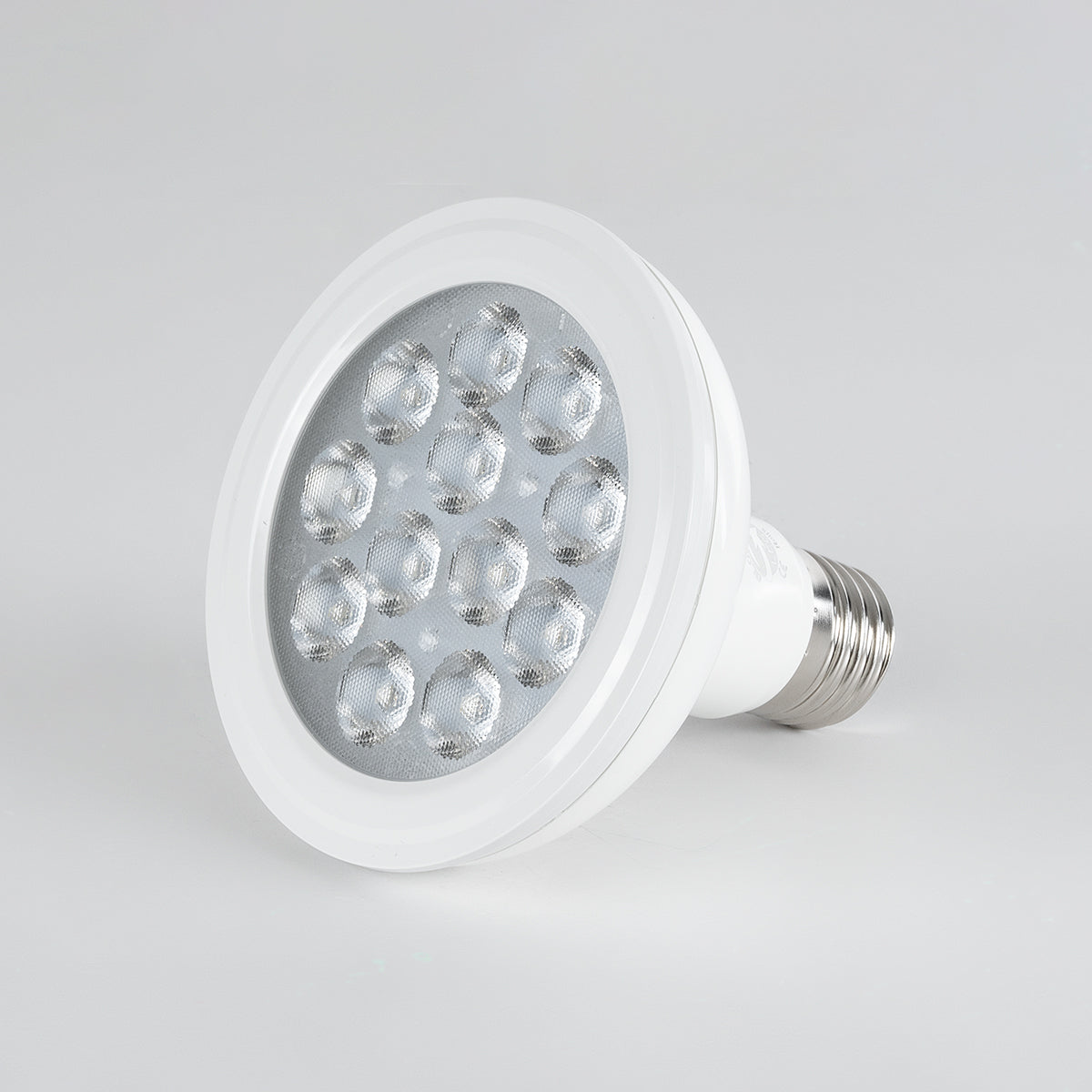 GloboStar® 60090 Λάμπα LED E27 PAR30 Σποτ 12W 1200lm 36° AC 220-240V IP20 Φ9.5 x Υ9.5cm Ψυχρό Λευκό 6000K Dimmable - 3 Χρόνια Εγγύηση