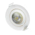 GLOBOSTAR® DE VALERA 60182 Χωνευτό Κινούμενο Downlight Σποτ LED 5W 500lm 60° AC 220-240V IP20 Ψυχρό Λευκό 6000K - Bridgelux SMD Chip & TÜV SÜD Driver - Λευκό Ματ - Μ9 x Π9 x Υ4cm / Q8cm - 3 Χρόνια Εγγύηση