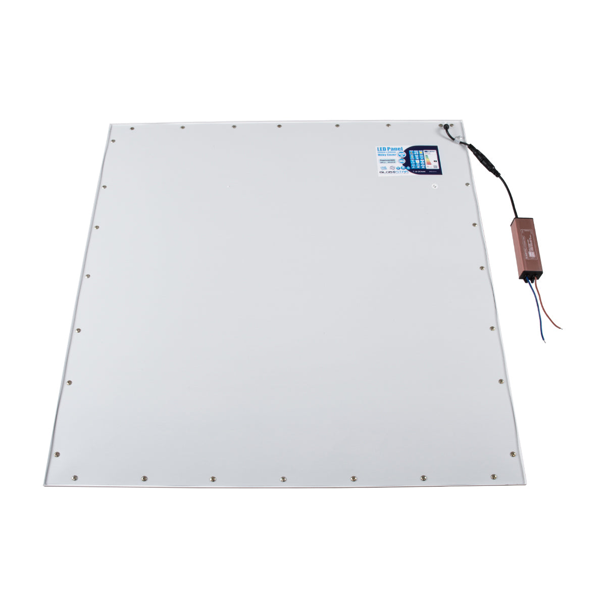 GloboStar® 60209 Χωνευτό LED Panel Milky Super Slim 60x60cm 48W 4800lm 120° CRI≥80Ra UGR<19 AC 220-240V IP20 Μ60 x Π60 x Υ1.5cm - Ψυχρό Λευκό 6000K - TÜV Certified Driver - 5 Years Warranty