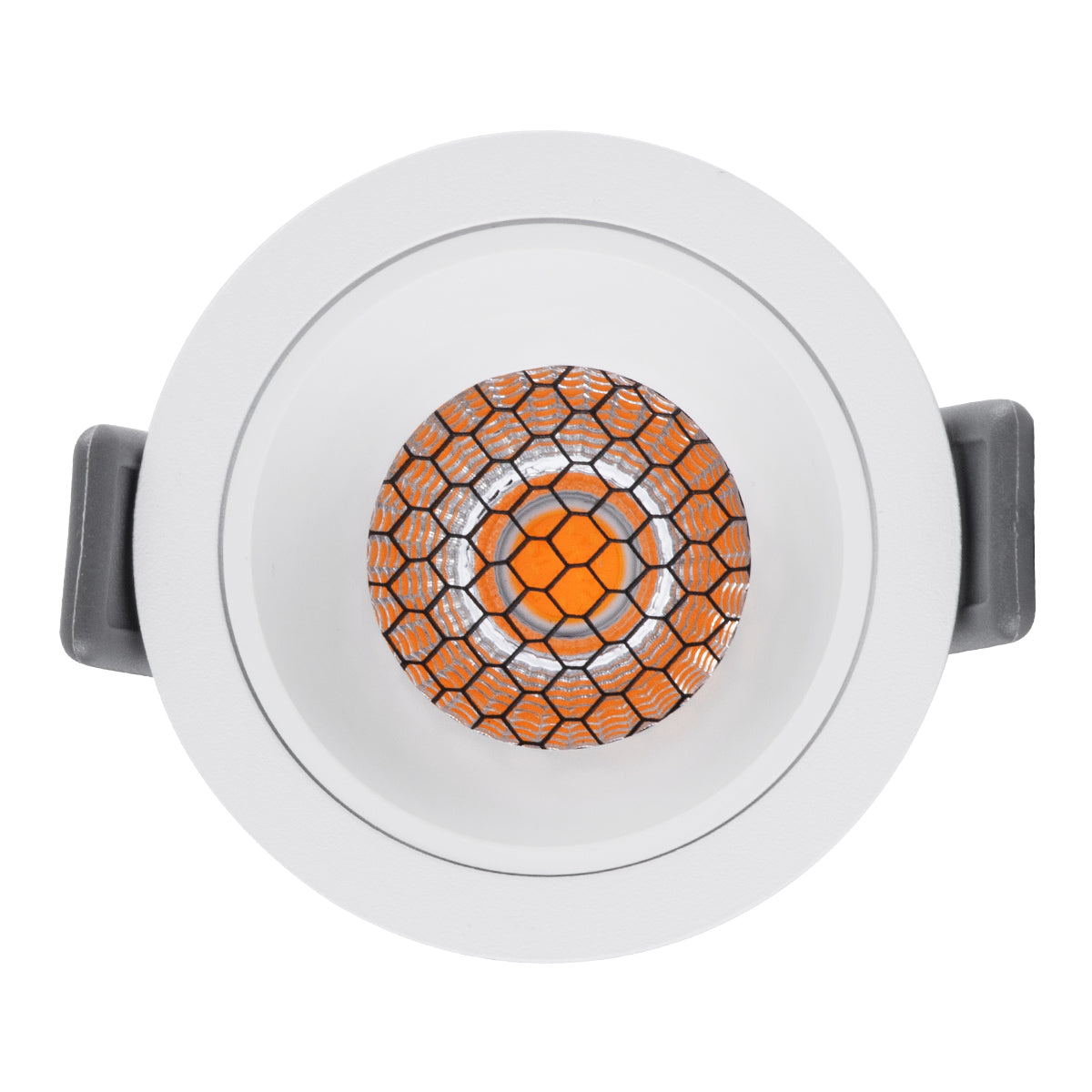GLOBOSTAR® PLUTO-S 60249 Χωνευτό Downlight Σποτ με Honeycomb Anti Glare Reflector LED 7W 875lm 38° AC 220-240V IP20 Θερμό Λευκό 2700K - Bridgelux COB Chip & TÜV SÜD Driver - Λευκό Ματ - Μ6.4 x Π6.4 x Υ4.9cm / Q5.5cm - 5 Χρόνια Εγγύηση