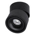 GLOBOSTAR® OMEGA-S 60301 Κινούμενο Downlight Σποτ LED 12W 1500lm 36° AC 220-240V IP20 Θερμό Λευκό 2700K - Bridgelux COB Chip & TÜV SÜD Driver - Μαύρο Ματ - Μ10 x Π10 x Υ10.5cm - 5 Χρόνια Εγγύηση