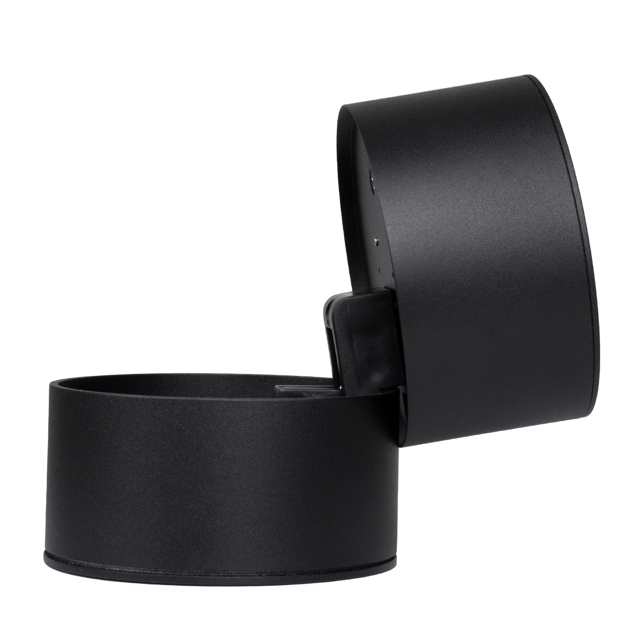 GLOBOSTAR® OMEGA-S 60301 Κινούμενο Downlight Σποτ LED 12W 1500lm 36° AC 220-240V IP20 Θερμό Λευκό 2700K - Bridgelux COB Chip & TÜV SÜD Driver - Μαύρο Ματ - Μ10 x Π10 x Υ10.5cm - 5 Χρόνια Εγγύηση