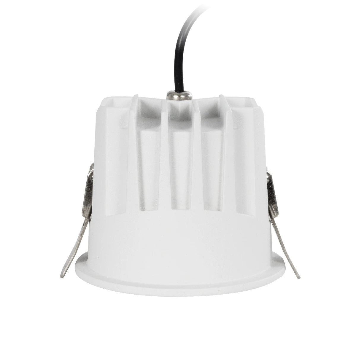 GLOBOSTAR® DUSTY 60340 Χωνευτό Downlight Σποτ LED 12W 1380lm 45° AC 220-240V Αδιάβροχο IP65 Φυσικό Λευκό 4500K - Bridgelux COB Chip & TÜV SÜD Driver - Λευκό & Μαύρο Ματ - Μ8 x Π8 x Υ7.5cm / Q7.5cm - 5 Χρόνια Εγγύηση