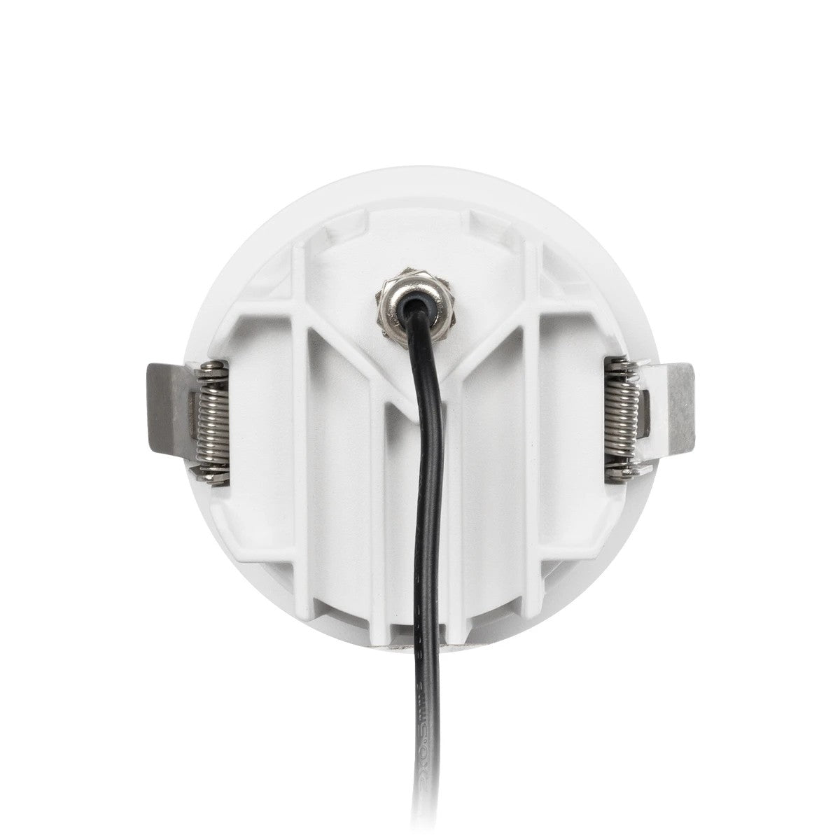 GLOBOSTAR® DUSTY 60341 Χωνευτό Downlight Σποτ LED 12W 1320lm 45° AC 220-240V Αδιάβροχο IP65 Θερμό Λευκό 2700K - Bridgelux COB Chip & TÜV SÜD Driver - Λευκό & Μαύρο Ματ - Μ8 x Π8 x Υ7.5cm / Q7.5cm - 5 Χρόνια Εγγύηση