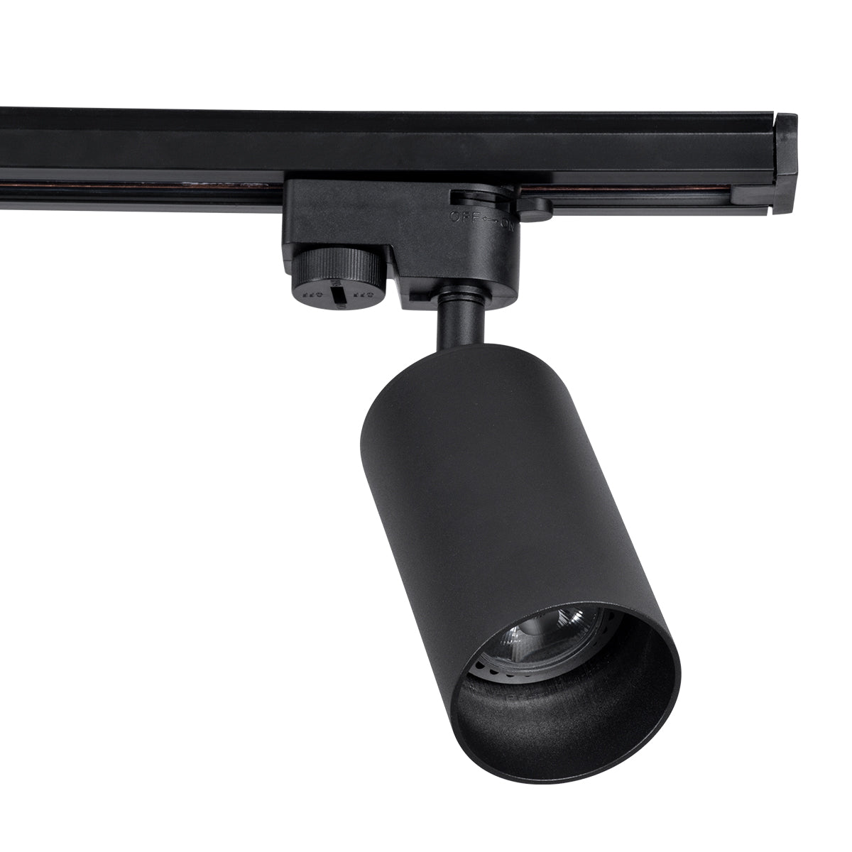 GloboStar® LEO 60354 Μοντέρνο Φωτιστικό Οροφής Ράγα με Κινούμενα Σποτ Αλουμινίου Δίφωτο 2 x GU10 AC 220-240V IP20 Μ50.5 x Π6 x Υ20cm - 2 Γραμμών - Μαύρο - 5 Years Warranty - ledmania.gr