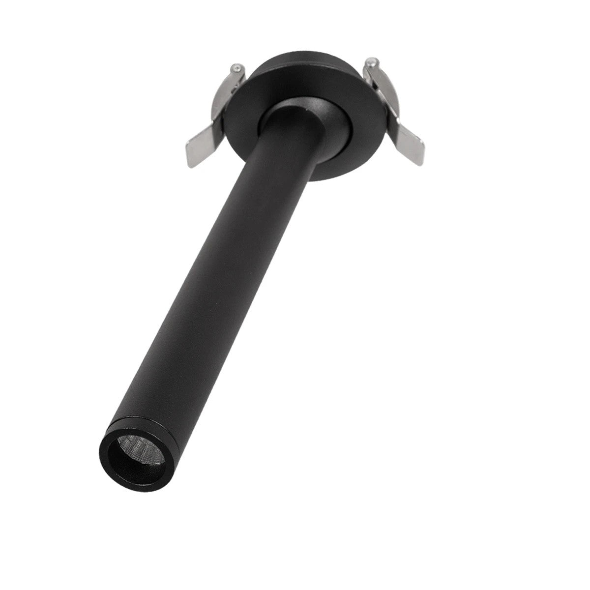 GLOBOSTAR® DALE 60372 Χωνευτό Κινούμενο Downlight Σποτ LED 5W 500lm 36° AC 220-240V IP20 Θερμό Λευκό 2700K - Bridgelux COB Chip & TÜV SÜD Driver - Μαύρο Ματ - Μ6.4 x Π6.4 x Υ20cm / Q5.5cm - 5 Χρόνια Εγγύηση