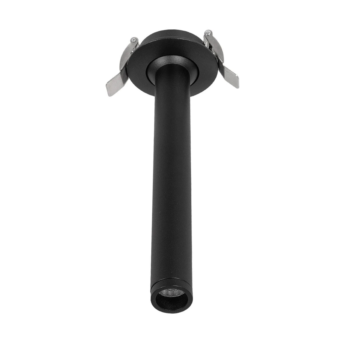 GLOBOSTAR® DALE 60372 Χωνευτό Κινούμενο Downlight Σποτ LED 5W 500lm 36° AC 220-240V IP20 Θερμό Λευκό 2700K - Bridgelux COB Chip & TÜV SÜD Driver - Μαύρο Ματ - Μ6.4 x Π6.4 x Υ20cm / Q5.5cm - 5 Χρόνια Εγγύηση