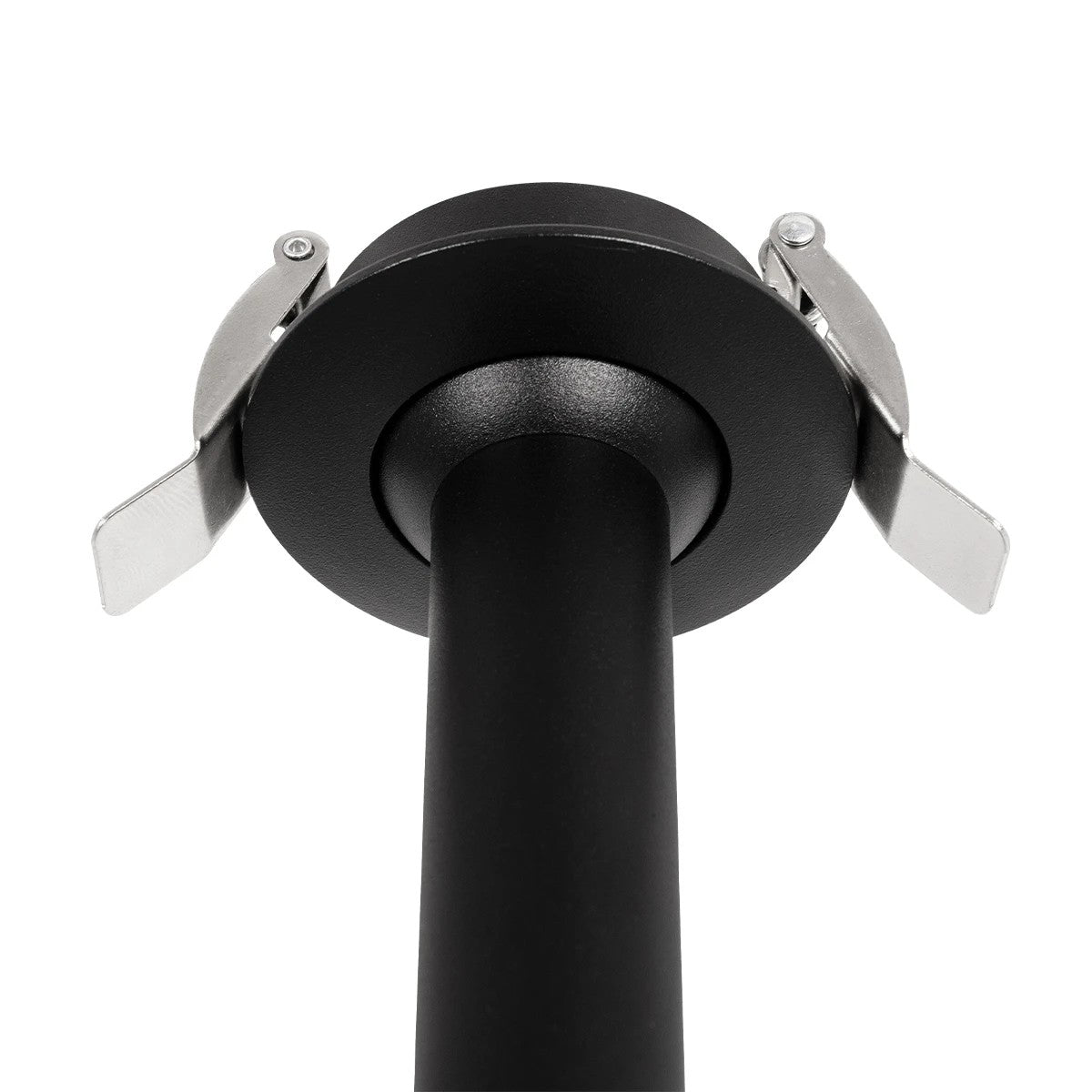 GLOBOSTAR® DALE 60372 Χωνευτό Κινούμενο Downlight Σποτ LED 5W 500lm 36° AC 220-240V IP20 Θερμό Λευκό 2700K - Bridgelux COB Chip & TÜV SÜD Driver - Μαύρο Ματ - Μ6.4 x Π6.4 x Υ20cm / Q5.5cm - 5 Χρόνια Εγγύηση