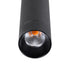 GloboStar® CANAL 60374 Κρεμαστό Φωτιστικό Σποτ Οροφής LED Downlight 7W 700lm 36° AC 220-240V IP20 Φ4 x Υ30cm Θερμό Λευκό 2700K - Μαύρο - Bridgelux COB - 5 Years Warranty - ledmania.gr
