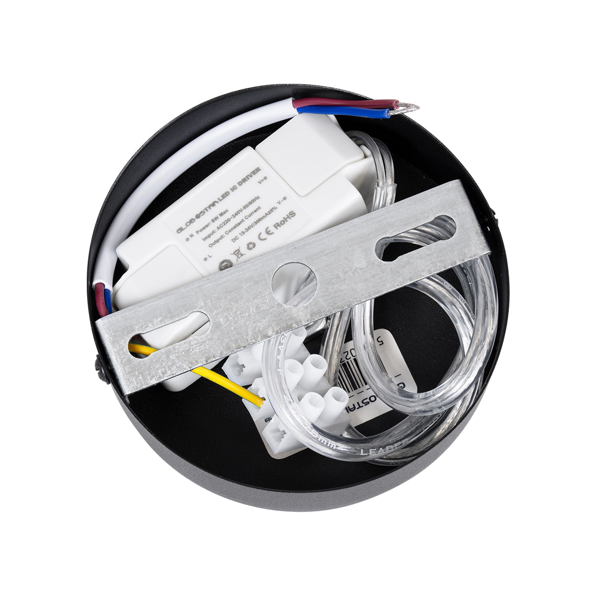 GloboStar® CANAL 60374 Κρεμαστό Φωτιστικό Σποτ Οροφής LED Downlight 7W 700lm 36° AC 220-240V IP20 Φ4 x Υ30cm Θερμό Λευκό 2700K - Μαύρο - Bridgelux COB - 5 Years Warranty - ledmania.gr
