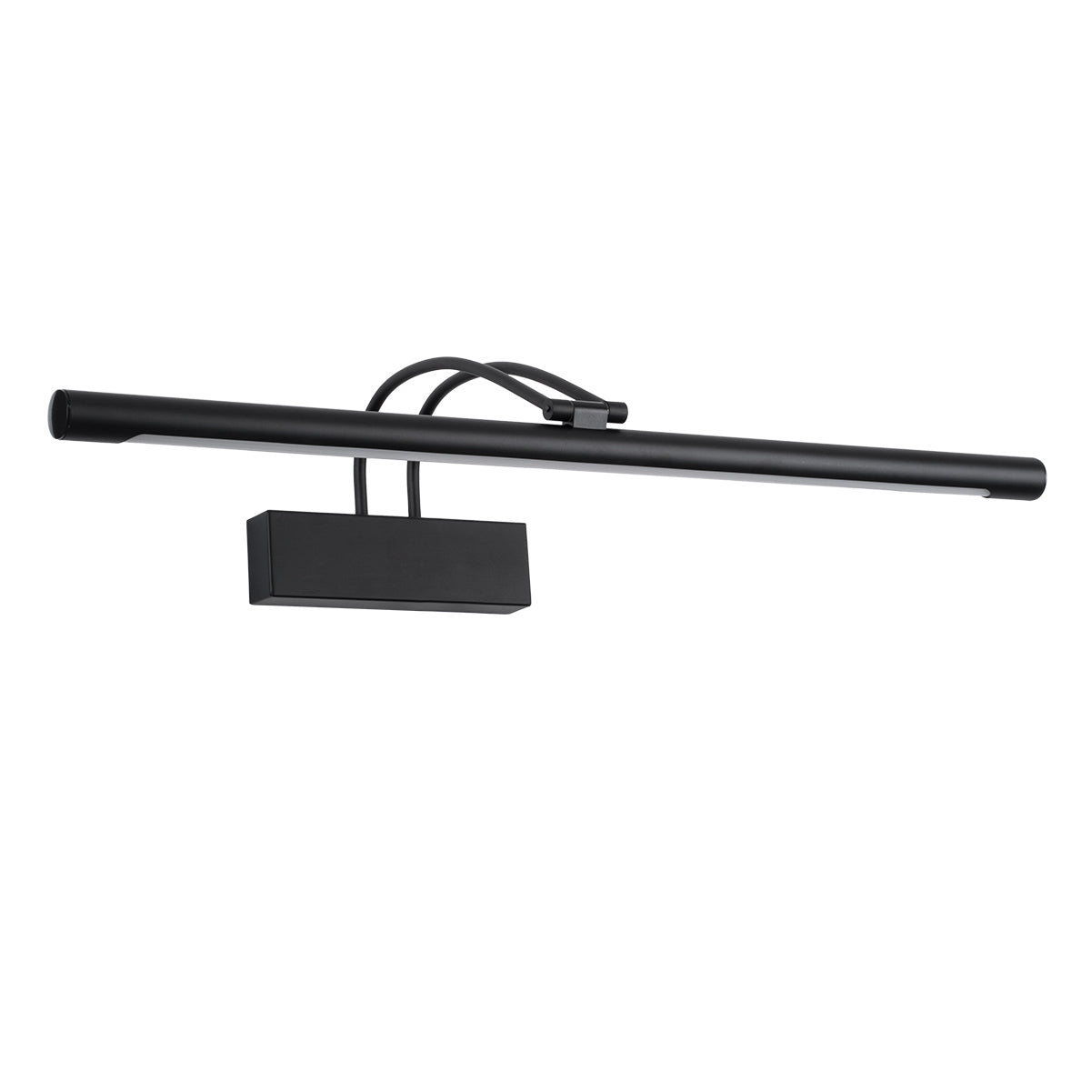 GLOBOSTAR® LAURA 60424 Μοντέρνο Φωτιστικό Τοίχου - Απλίκα Καθρέπτη Μπάνιου LED 12W 1400lm 120° AC 220-240V IP20 Φυσικό Λευκό 4500K - Bridgelux SMD Chip - Μαύρο Ματ - Μ60 x Π27 x Υ13cm - 3 Χρόνια Εγγύηση - ledmania.gr