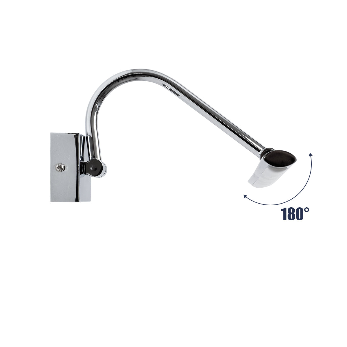 GLOBOSTAR® MIRA 60434 Μοντέρνο Φωτιστικό Τοίχου - Απλίκα Καθρέπτη Μπάνιου LED 12W 1400lm 120° AC 220-240V IP20 Φυσικό Λευκό 4500K - Bridgelux SMD Chip - Νίκελ Χρώμιο - Μ60 x Π20 x Υ13cm - 3 Χρόνια Εγγύηση - ledmania.gr