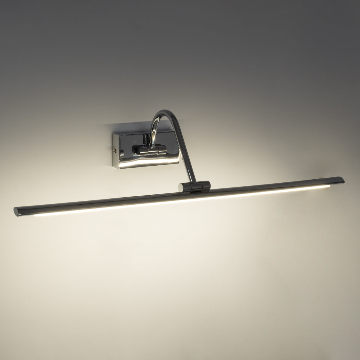 GLOBOSTAR® MIRA 60434 Μοντέρνο Φωτιστικό Τοίχου - Απλίκα Καθρέπτη Μπάνιου LED 12W 1400lm 120° AC 220-240V IP20 Φυσικό Λευκό 4500K - Bridgelux SMD Chip - Νίκελ Χρώμιο - Μ60 x Π20 x Υ13cm - 3 Χρόνια Εγγύηση - ledmania.gr
