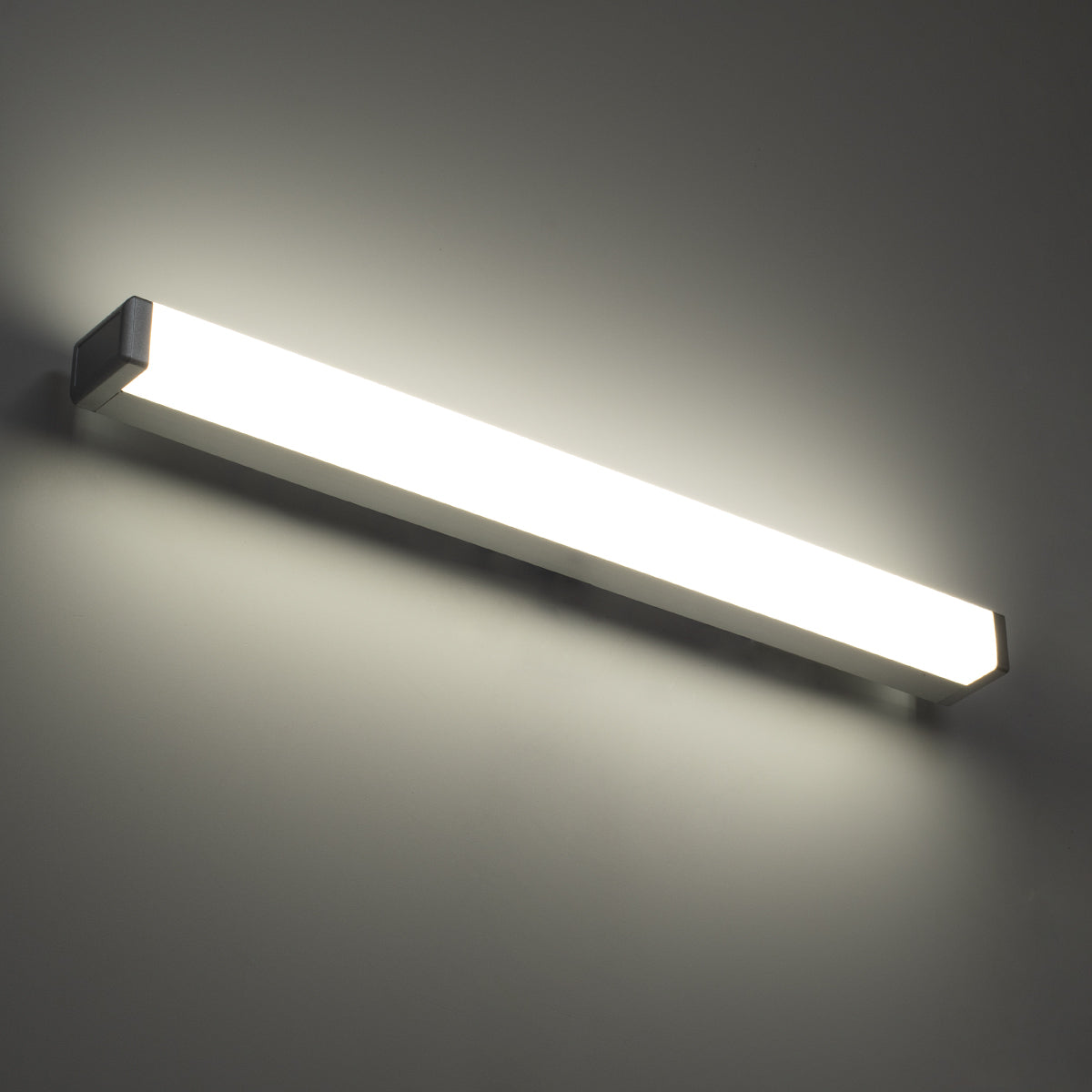GLOBOSTAR® RENATA 60442 Μοντέρνο Φωτιστικό Τοίχου - Απλίκα Καθρέπτη Μπάνιου LED 12W 1400lm 180° AC 220-240V IP20 Φυσικό Λευκό 4500K - Bridgelux SMD Chip - Νίκελ Χρώμιο - Μ60 x Π4 x Υ5.5cm - 3 Χρόνια Εγγύηση - ledmania.gr