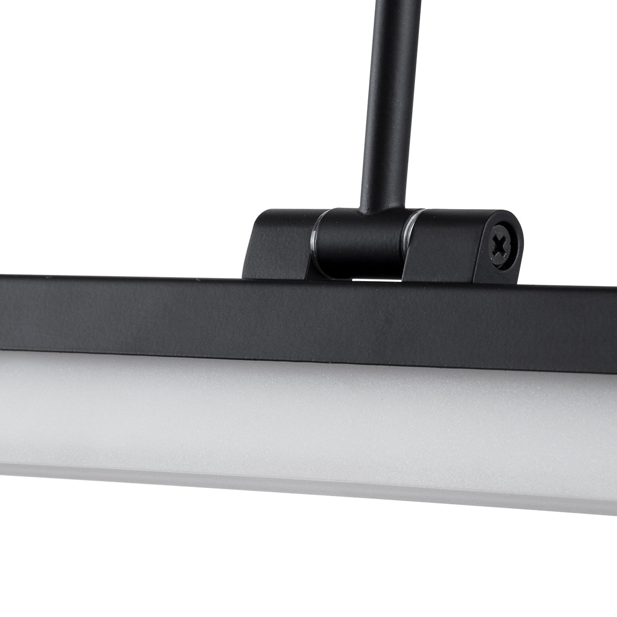 GloboStar® MARA 60446 Μοντέρνο Φωτιστικό Τοίχου - Απλίκα Καθρέπτη Μπάνιου - Πίνακα LED 12W 1400lm 120° AC 220-240V IP44 Μ60 x Π15 x Υ13cm - Φυσικό Λευκό 4500K - Μαύρο - 3 Χρόνια Εγγύηση - ledmania.gr