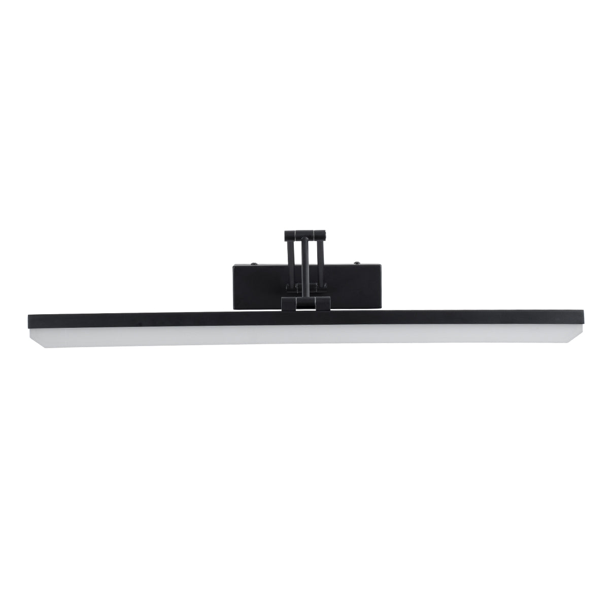 GloboStar® MARA 60446 Μοντέρνο Φωτιστικό Τοίχου - Απλίκα Καθρέπτη Μπάνιου - Πίνακα LED 12W 1400lm 120° AC 220-240V IP44 Μ60 x Π15 x Υ13cm - Φυσικό Λευκό 4500K - Μαύρο - 3 Χρόνια Εγγύηση - ledmania.gr