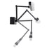 GloboStar® MARA 60446 Μοντέρνο Φωτιστικό Τοίχου - Απλίκα Καθρέπτη Μπάνιου - Πίνακα LED 12W 1400lm 120° AC 220-240V IP44 Μ60 x Π15 x Υ13cm - Φυσικό Λευκό 4500K - Μαύρο - 3 Χρόνια Εγγύηση - ledmania.gr