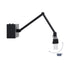 GloboStar® MARA 60446 Μοντέρνο Φωτιστικό Τοίχου - Απλίκα Καθρέπτη Μπάνιου - Πίνακα LED 12W 1400lm 120° AC 220-240V IP44 Μ60 x Π15 x Υ13cm - Φυσικό Λευκό 4500K - Μαύρο - 3 Χρόνια Εγγύηση - ledmania.gr